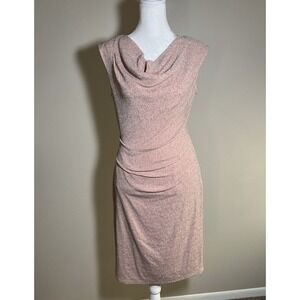 JH Evening 8 Soft Girl Petal Pink Size Bandage Column Dress Cyber Y2K Sparkle